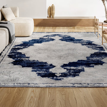 Alhambra Ornate Medallion Modern Area Rug